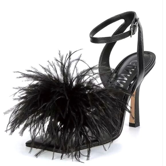 Gianni Bini, the Neela Feather Square Toe Dress Sandle - Picture 4 of 9